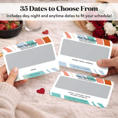 Romantic & Fun Scratch Off Date Night Ideas Card Game, Valentines Day Gifts for Him or Her