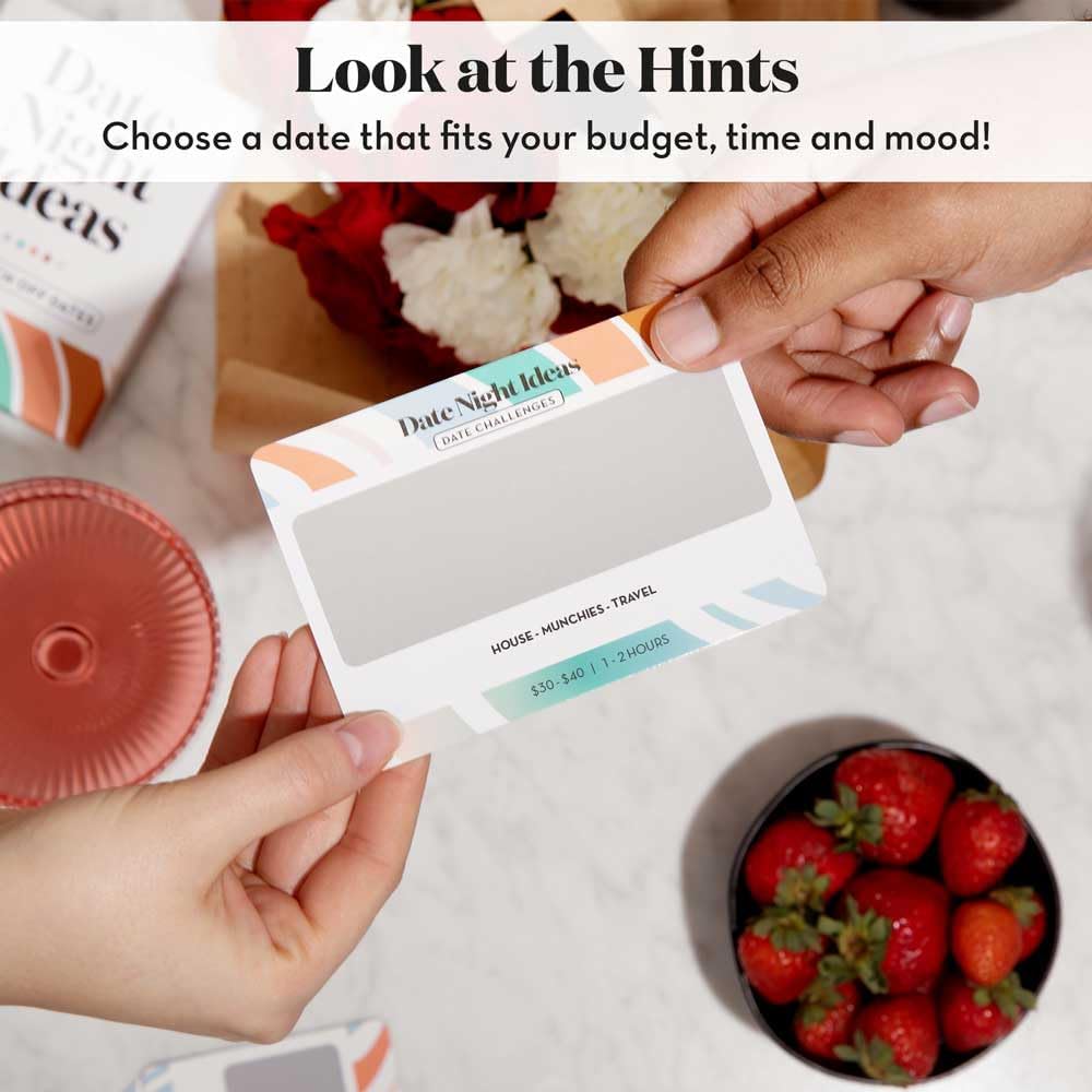 Romantic & Fun Scratch Off Date Night Ideas Card Game, Valentines Day Gifts for Him or Her