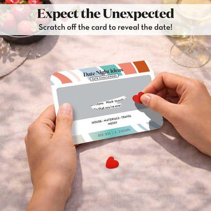 Romantic & Fun Scratch Off Date Night Ideas Card Game, Valentines Day Gifts for Him or Her