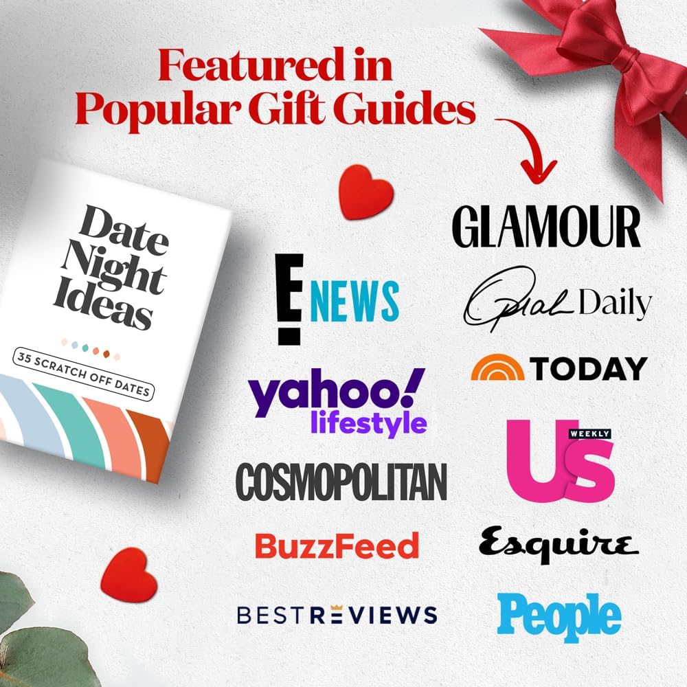 Romantic & Fun Scratch Off Date Night Ideas Card Game, Valentines Day Gifts for Him or Her